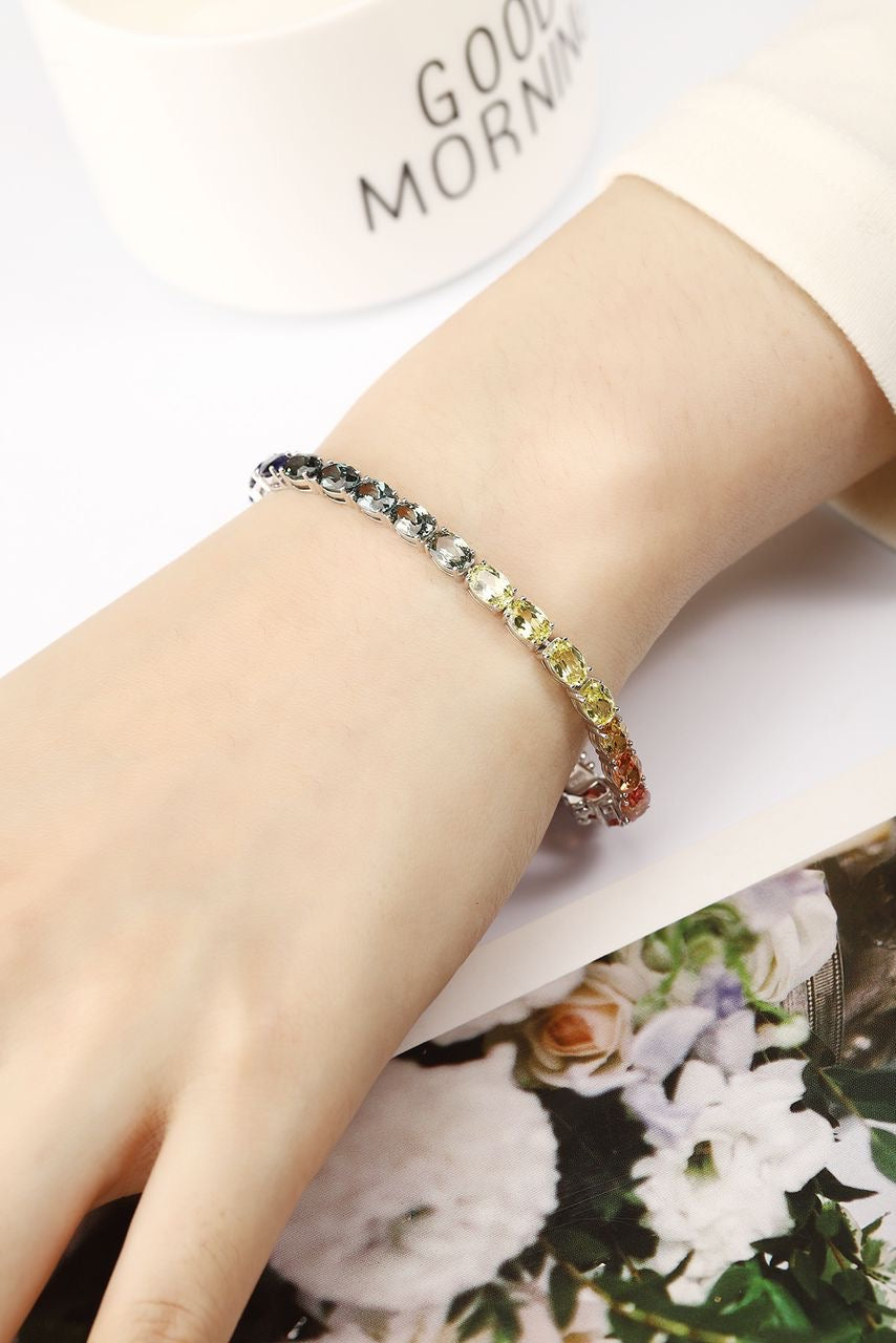 Graduated sapphire bracelet by RIAZ