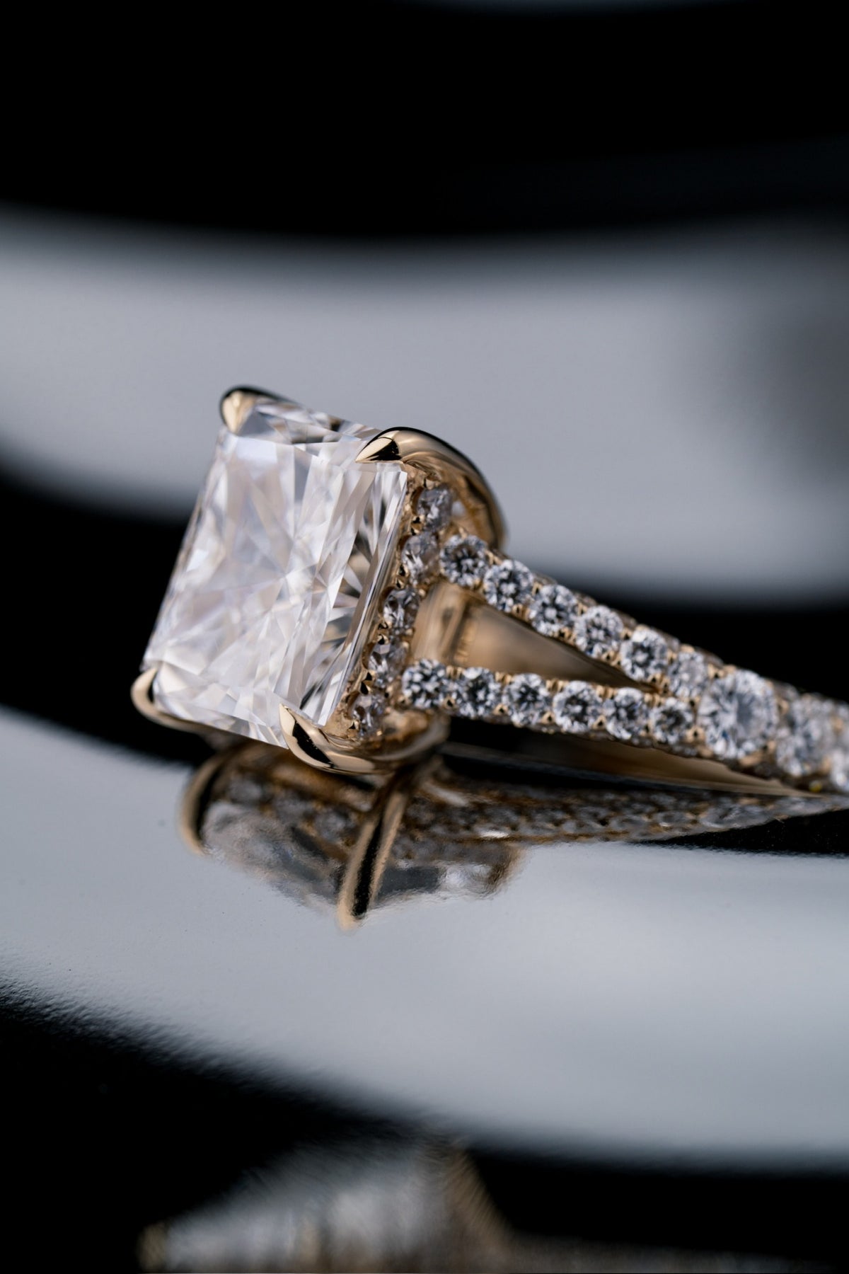 RIAZ radiant diamond commission, detailed studio view